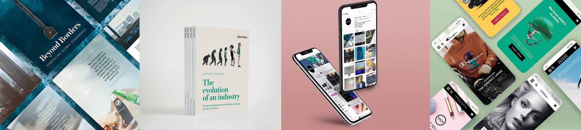 LiveArea work across editorial reports, social content and mobile commerce apps